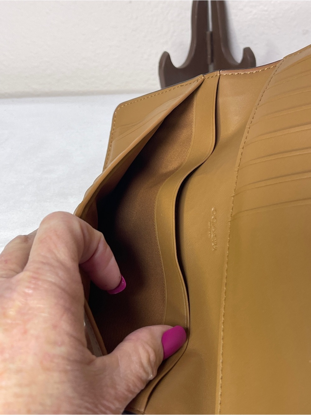 Coach Yellow Mustard Continental Zip Wallet - Picture 11 of 12